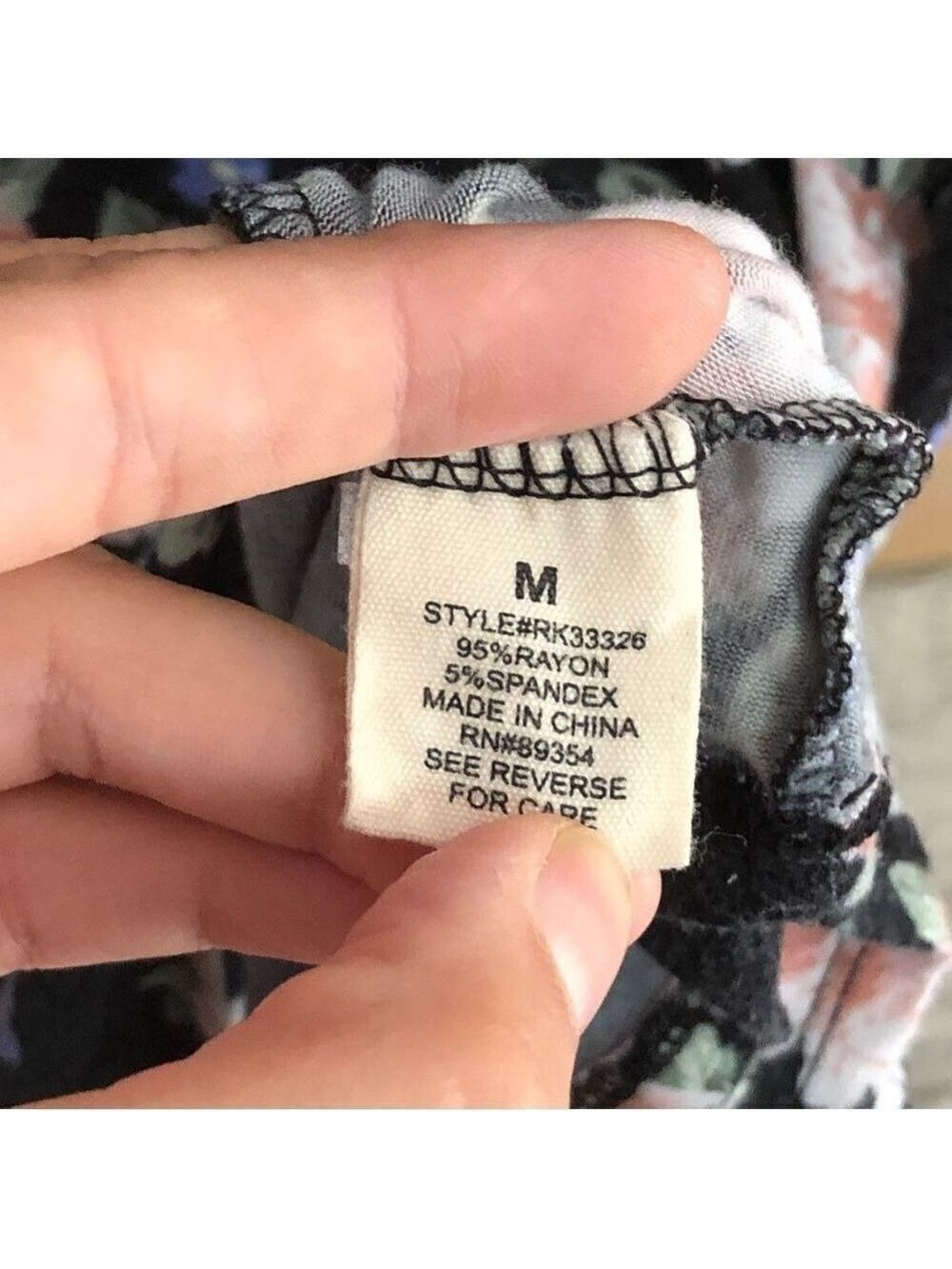 NO Comment Size Med Black Ruffle Cold Shoulder Top - Picture 5 of 5